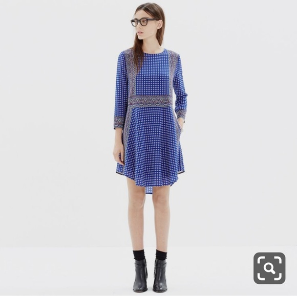 Madewell Dresses & Skirts - Madewell Ascot Grid Silk Tee Dress Madewell Dresses & Skirts - Madewell Ascot Grid Silk Tee Dress